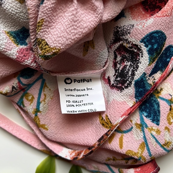 NWOT pat pat mommy & me pink floral romper - Picture 7 of 8